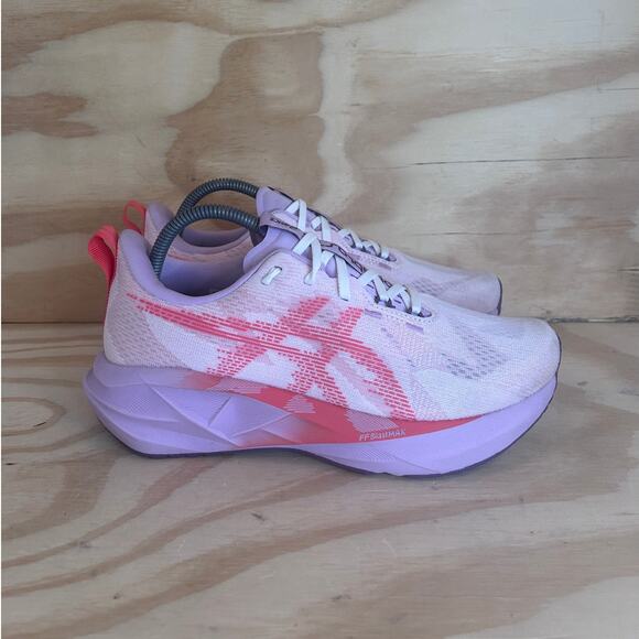 Asics Shoes - Asics - Novablast 5 - Running Shoes - White/Pink - Women's - 9 - 1012B765-101